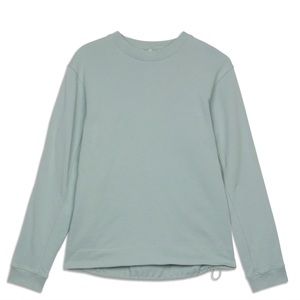 Lululemon French Terry Oversized Long Sleeve Crew SILVER BLUE